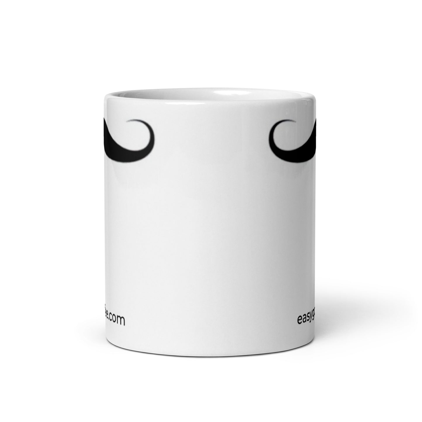 White "Stache" Mug