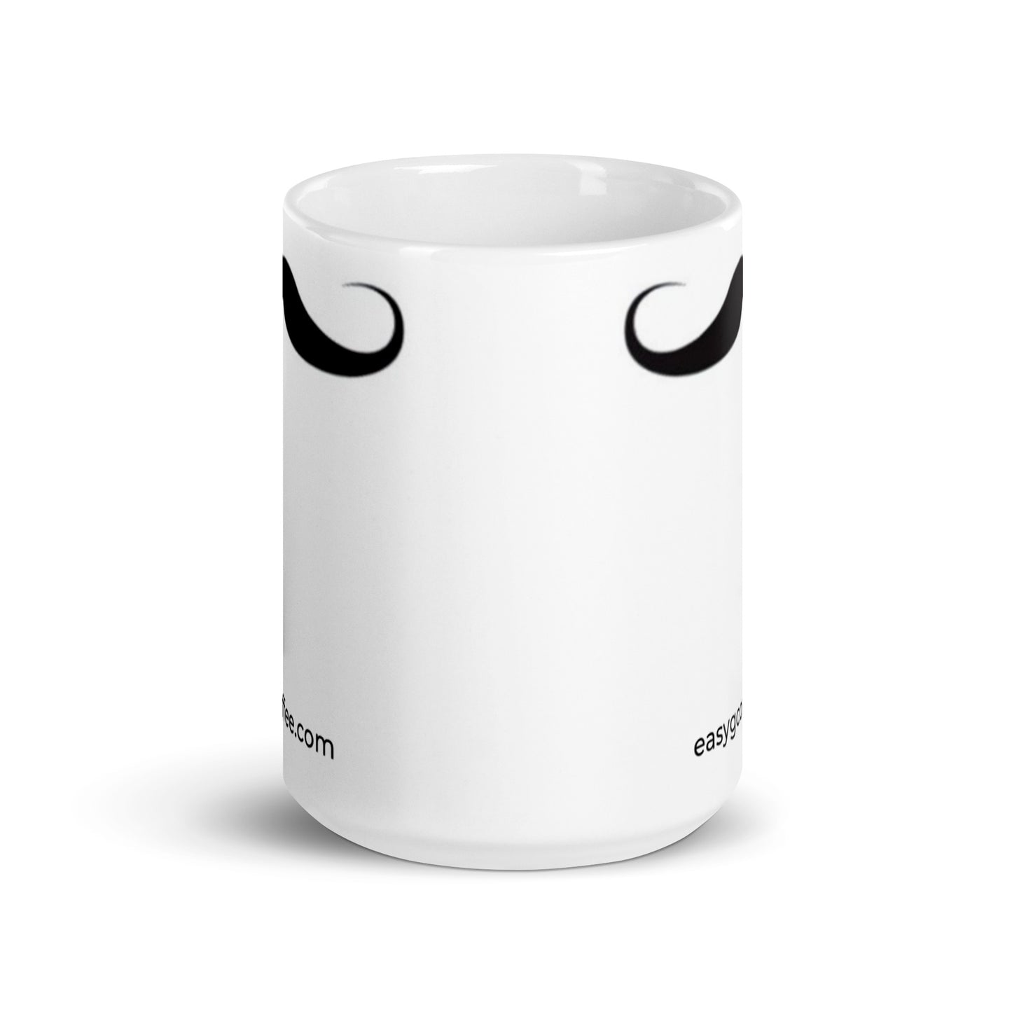 White "Stache" Mug
